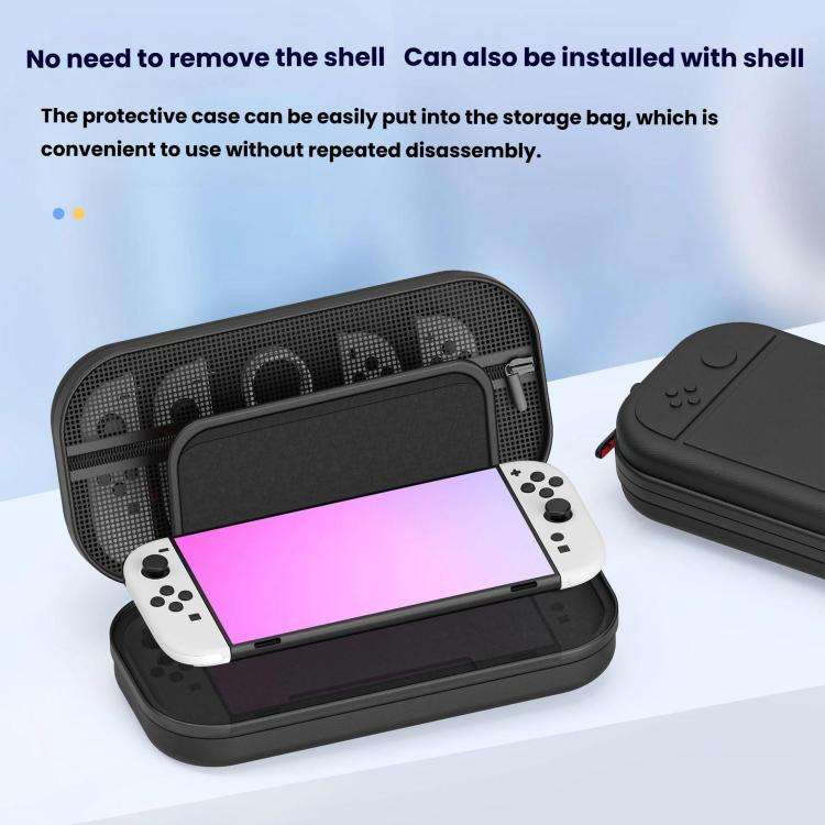 For Nintendo Switch 2 STARTRC GAMES Game Console Carrying Case Large Capacity Handbag(White)