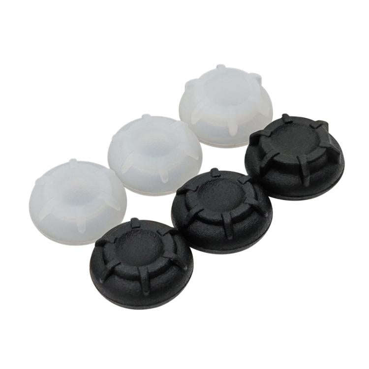 For Nintendo Switch 2 Silicone Joystick Cap 6 In 1 Key Protection Cap(Black+White)