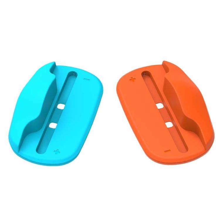 2pcs For Nintendo Switch 2 Handle Bracket Mini Portable Mouse Base(Blue Orange)