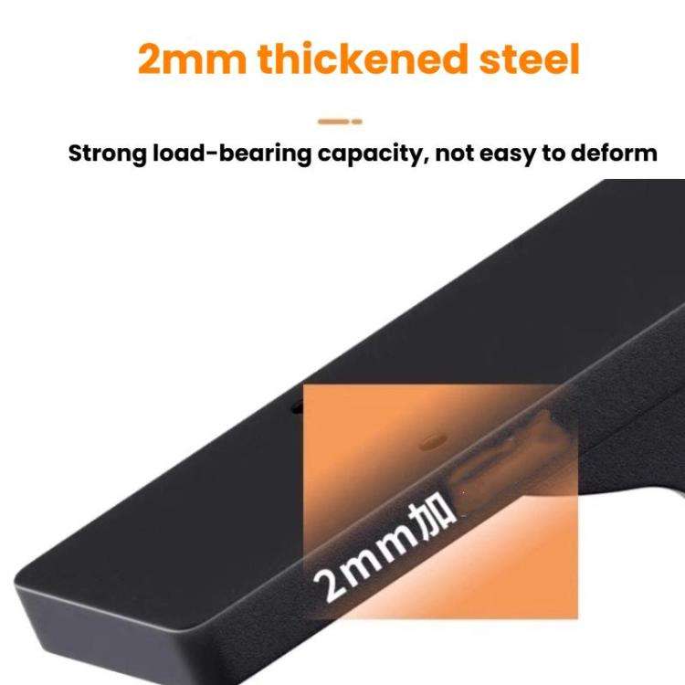 12 Inch Black Heavy Duty Wall-Mounted Closet Organizer Bracket High Strength Reinforced Triangle ...