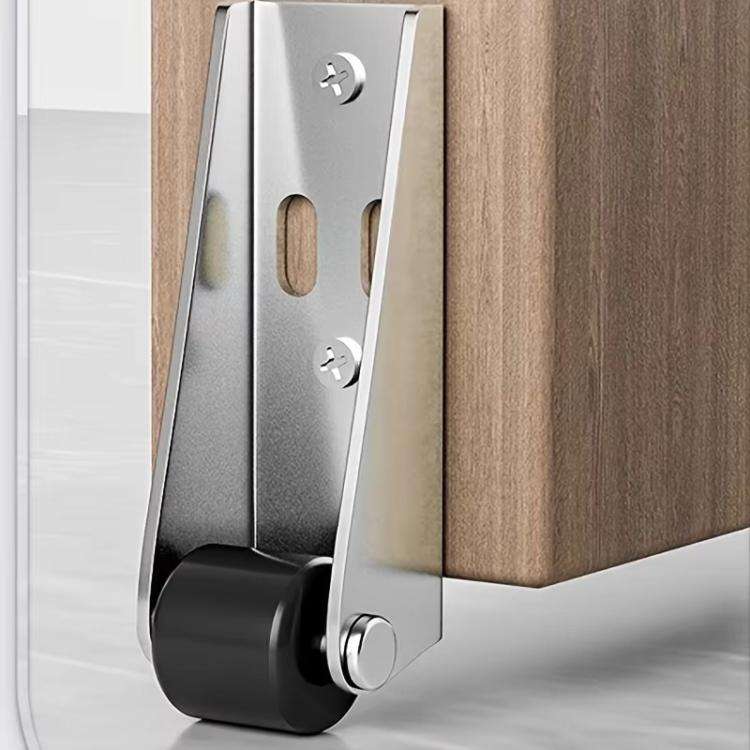Side/Vertical Mount Pulley Wheels for Furniture Moving and Sliding Doors Anti-Sag Rollers Silver