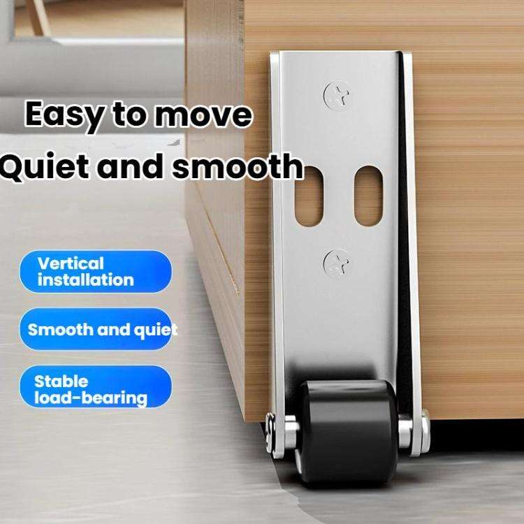 Side/Vertical Mount Pulley Wheels for Furniture Moving and Sliding Doors Anti-Sag Rollers Orange