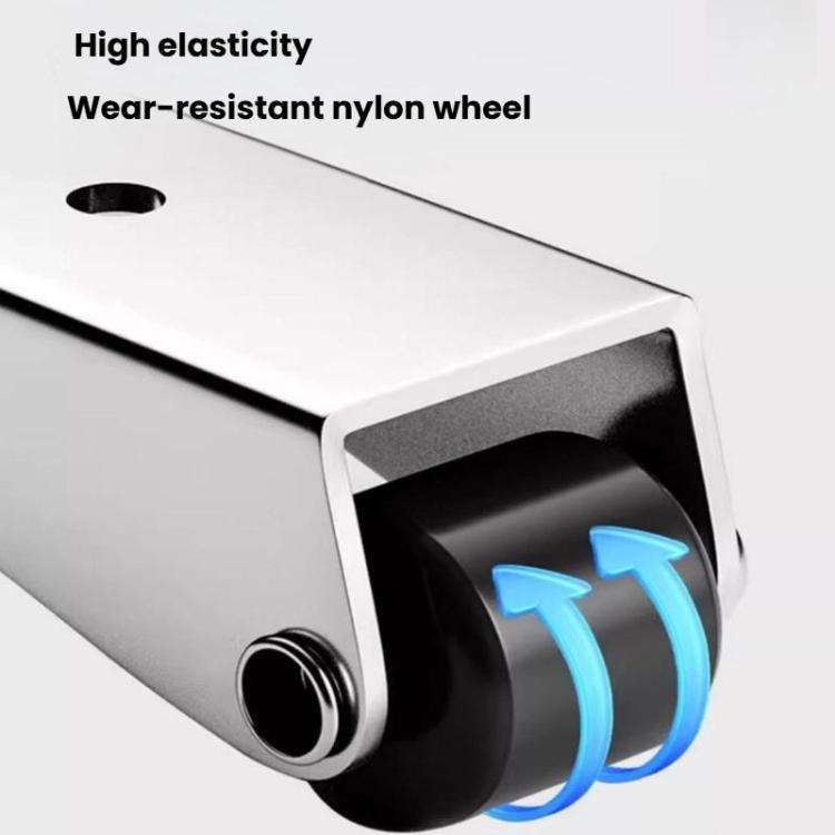 Side/Vertical Mount Pulley Wheels for Furniture Moving and Sliding Doors Anti-Sag Rollers Silver