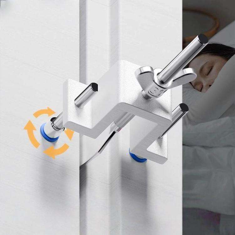 Stainless Steel Security Door Stopper Anti-Theft Door Blocker for Home, Hotel, Apartment(Silver)