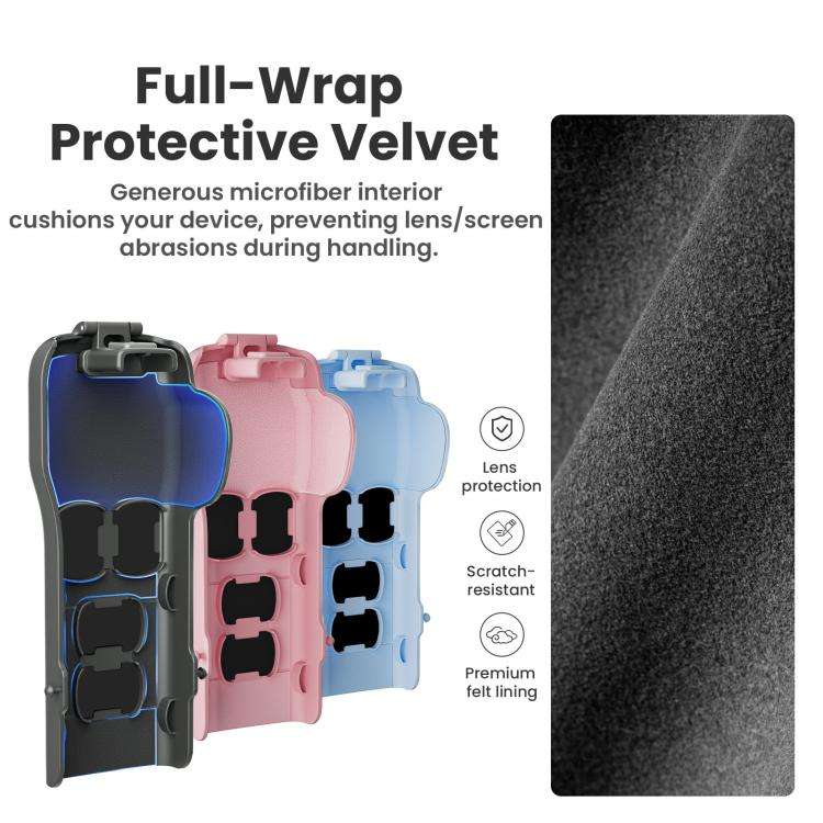 For DJI Osmo Pocket 3 Camera aMagisn Protective Cover Storage Case with 4 Magnetic Filter Slots(P...