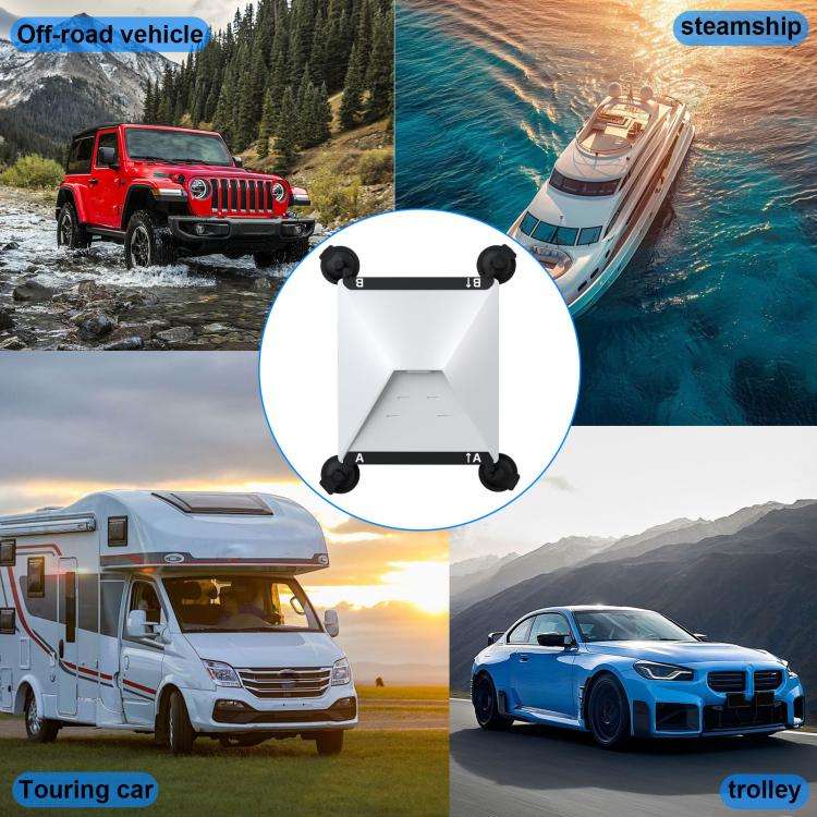 For Starlink Mini Car Metal Suction Cup Holder, Model: S2032B