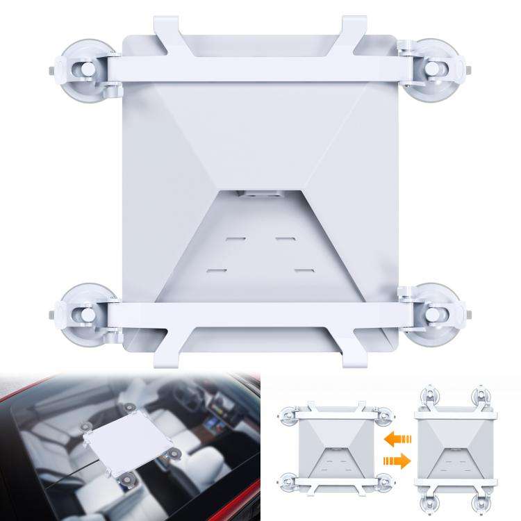 For Starlink Mini Car Sunroof Front Window Rear Window Glass Suction Cup Bracket(White)