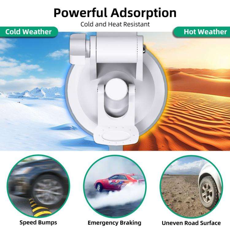 For Starlink Mini Car Sunroof Front Window Rear Window Glass Suction Cup Bracket(White)