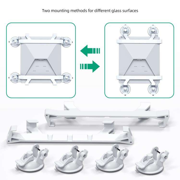 For Starlink Mini Car Sunroof Front Window Rear Window Glass Suction Cup Bracket(White)