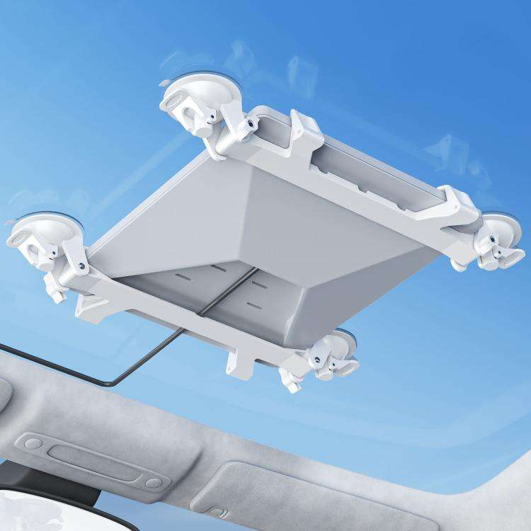 For Starlink Mini Car Sunroof Front Window Rear Window Glass Suction Cup Bracket(White)
