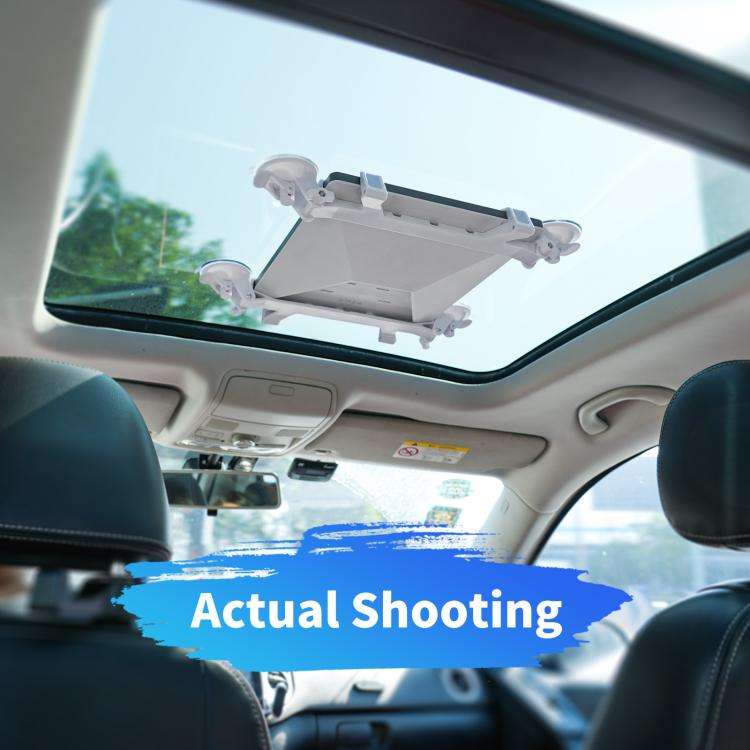 For Starlink Mini Car Sunroof Front Window Rear Window Glass Suction Cup Bracket(White)
