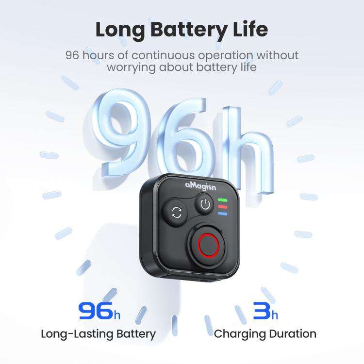 aMagisn Wireless Bluetooth Remote Control for Insta360, GoPro Hero Cameras & Smartphones - 50m Lo...