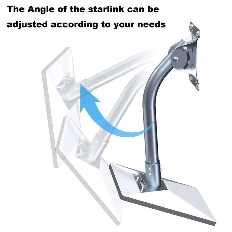 For Starlink Gen 3 / V4 Bracket Base Set, Style: Curved Pole