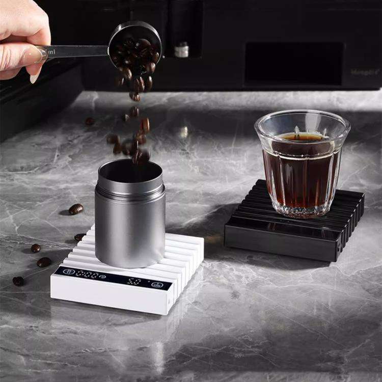 BA-COF01 Smart Mini Hand-Drip Coffee Electronic Scale Automatic Timer Portable Kitchen Scale(Black)