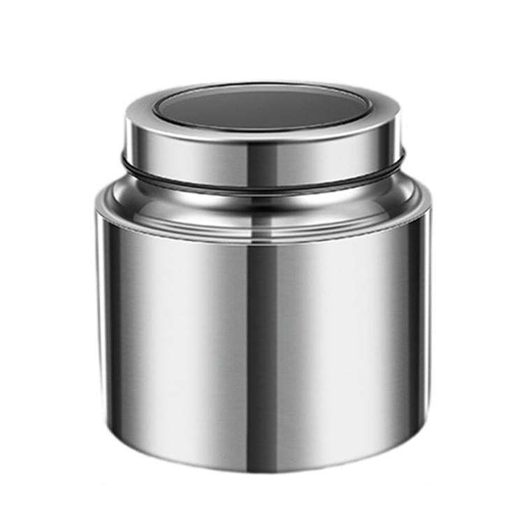 800ml 304 Stainless Steel Sealed Canister With Transparent Lid Leak-Proof Freshness Preserving St...