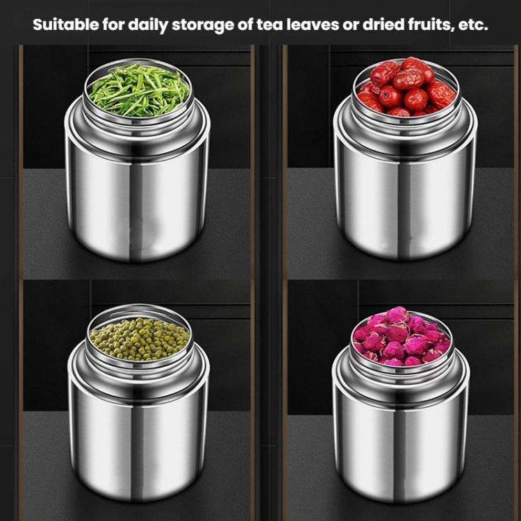 800ml 304 Stainless Steel Sealed Canister With Transparent Lid Leak-Proof Freshness Preserving St...