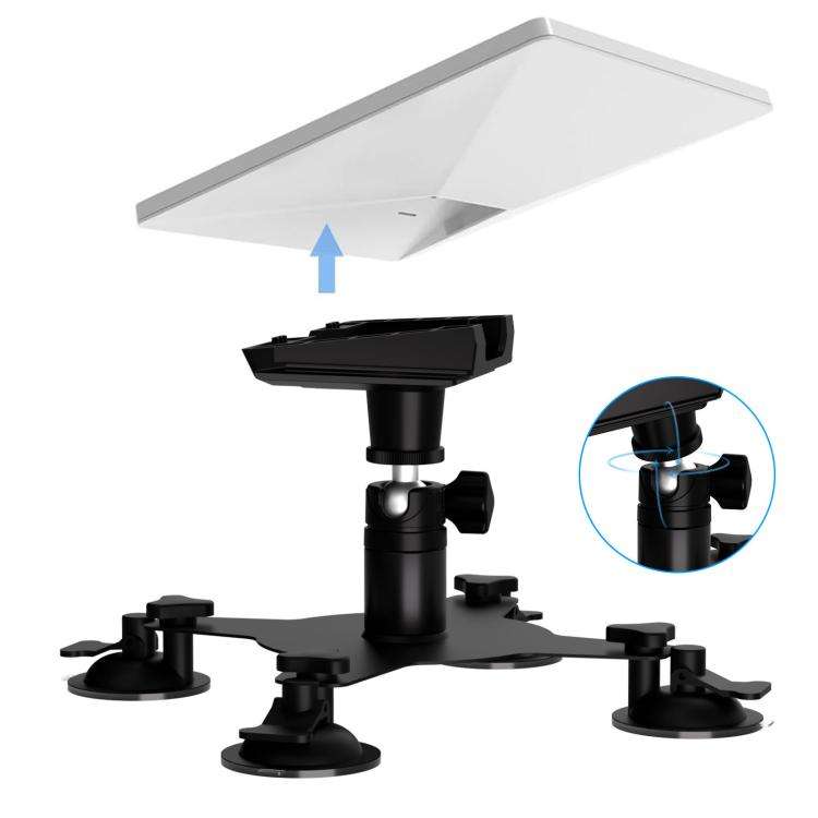 For Starlink Mini Roof Suction Cup Mount With Base(Black)