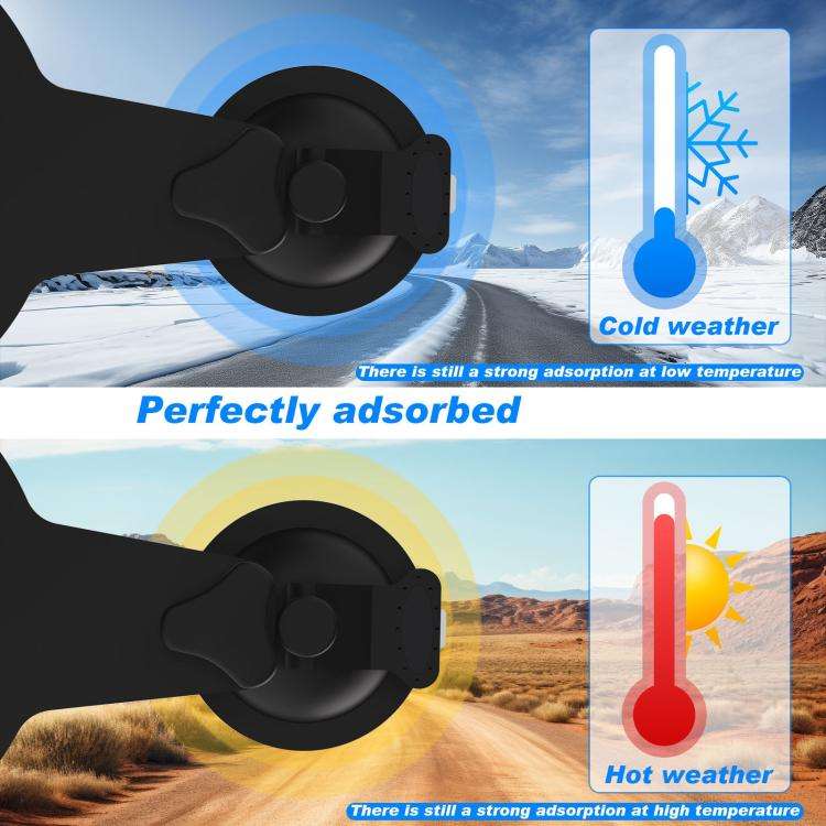 For Starlink Mini Roof Suction Cup Mount With Base(Black)