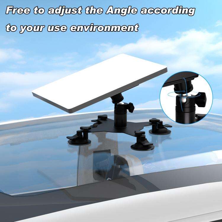 For Starlink Mini Roof Suction Cup Mount With Base(Black)