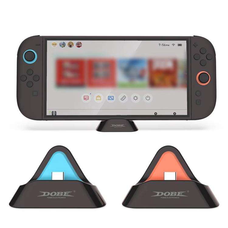 DOBE Console Charging Station for Nintendo Switch 2/Switch/Switch OLED/Switch Lite(Orange Black)