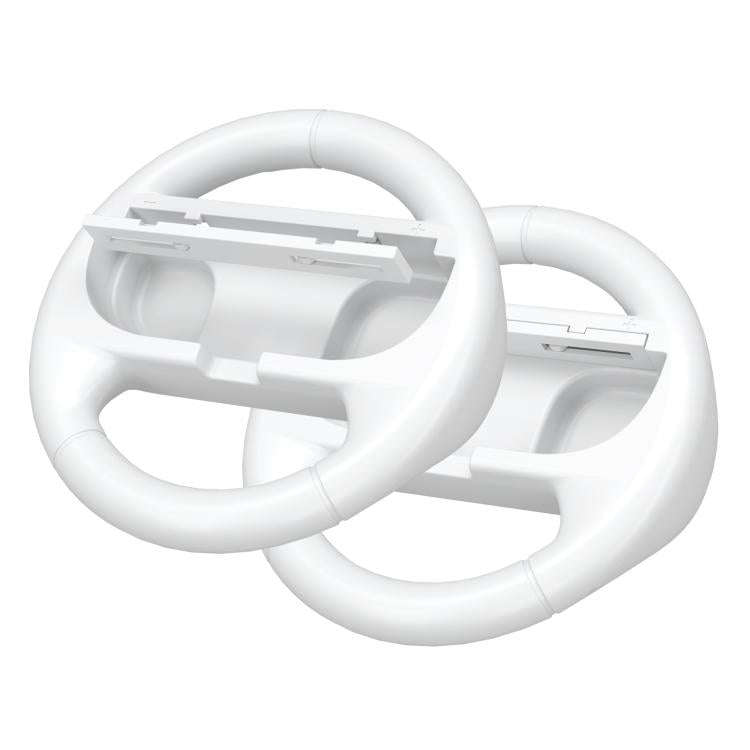 2pcs /Pack Steering Wheel Grip for Nintendo Switch 2/Switch Joy-Con Controllers(White)