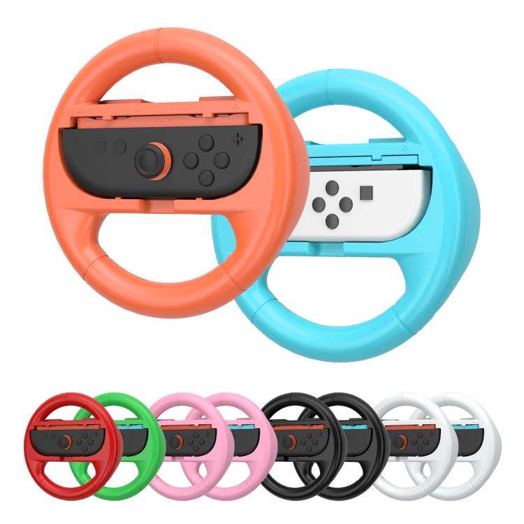 2pcs /Pack Steering Wheel Grip for Nintendo Switch 2/Switch Joy-Con Controllers(White)
