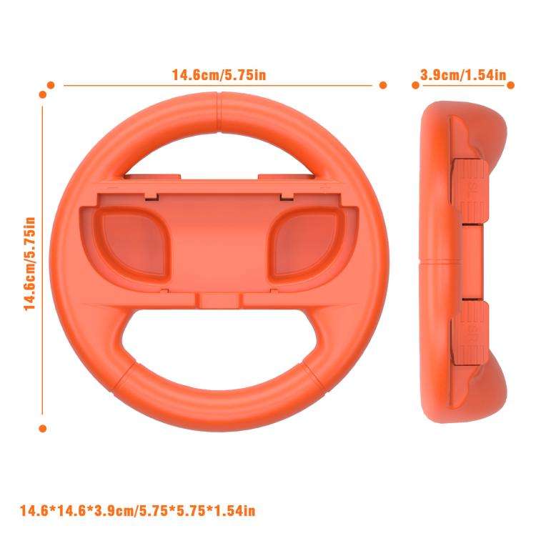 2pcs /Pack Steering Wheel Grip for Nintendo Switch 2/Switch Joy-Con Controllers(White)