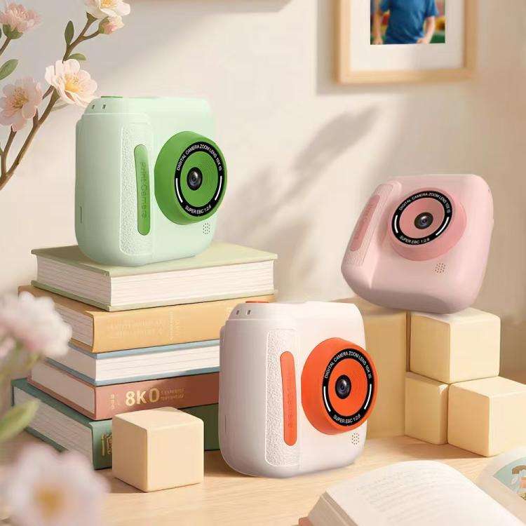 Children Instant Print Digital Camera Dual Front Rear Cameras HD Mini Camera(Yellow)