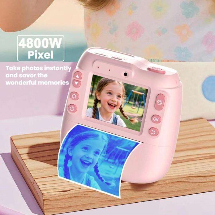 Children Instant Print Digital Camera Dual Front Rear Cameras HD Mini Camera(Blue)