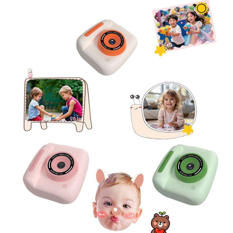 Children Instant Print Digital Camera Dual Front Rear Cameras HD Mini Camera(Yellow)