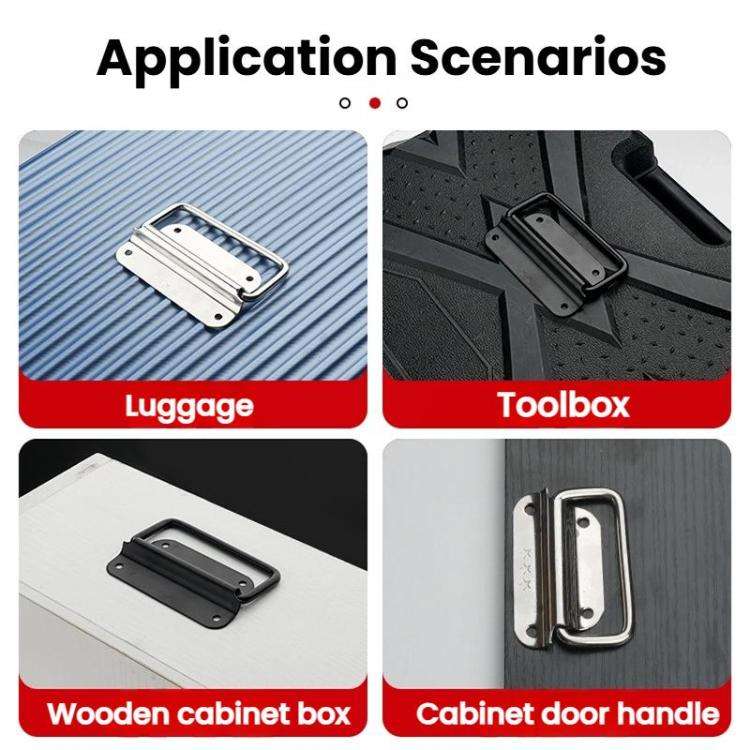 100mm 304 Stainless Steel Folding Pull Handle For Cabine Kitchen Drawer Door Toolbox
