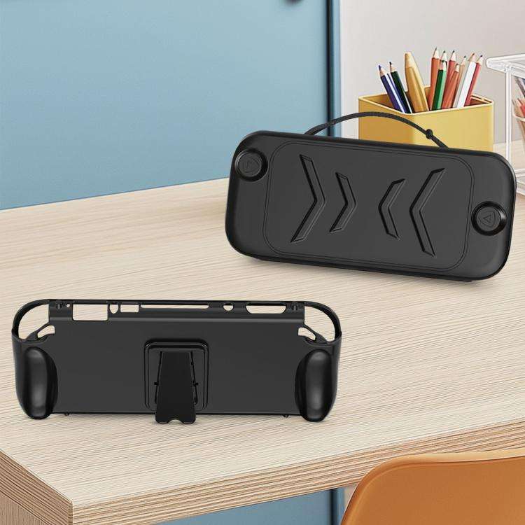 For Nintendo Switch 2 Full-Body Protective Case TPU Base + ABS Cover with Built-in Stand & Carryi...