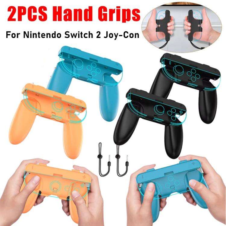 For Nintendo Switch 2 Joy-Con Controllers  2-in-1 Detachable Grip for Dual/Single-Hand Use(Blue Red)
