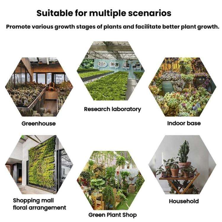 Tripod Smart Remote Control Full Spectrum Plant Grow Light Sunlight-Simulating Greenhouse Succule...