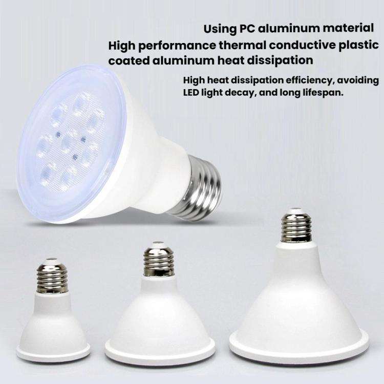 12 LEDs E27 Plant Growth Light Bulb Home Use Balcony Potted Plant Uniform Lighting Bulb(Pink Purple)
