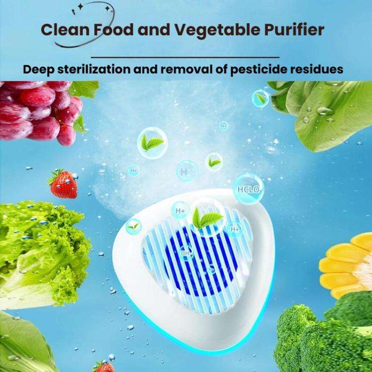 Portable Sterilization Pesticide Residue Removal Fruit Vegetable Cleaning Machine, Size: English(...