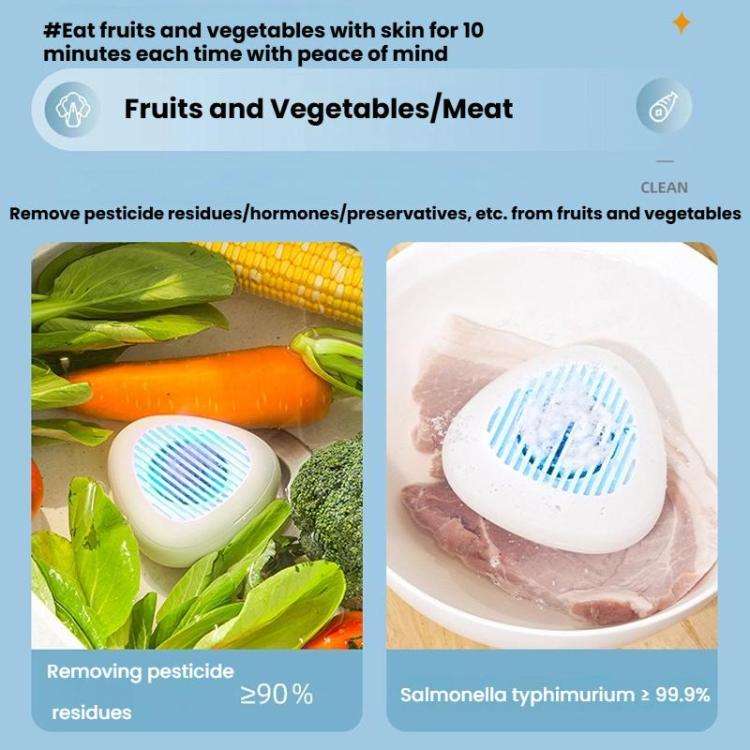 Portable Sterilization Pesticide Residue Removal Fruit Vegetable Cleaning Machine, Size: English(...