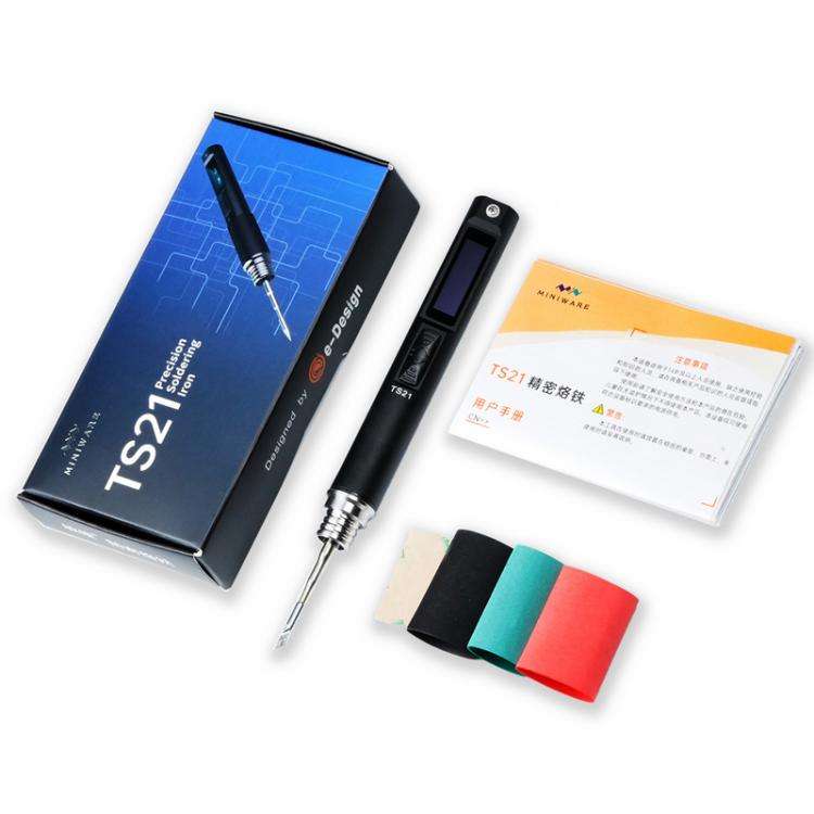 100W Intelligent Precision Aluminum Alloy Soldering Iron With Light, Model: TS21-KU Set