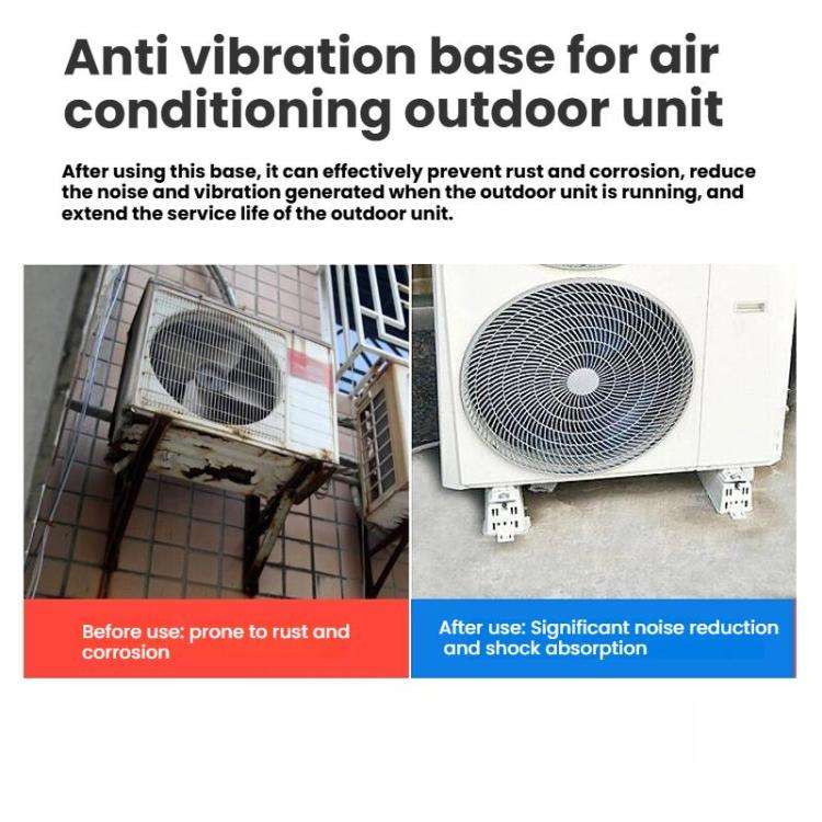 95 x 400mm For 3-4HP Outdoor AC Units Plastic Anti-Vibration Base