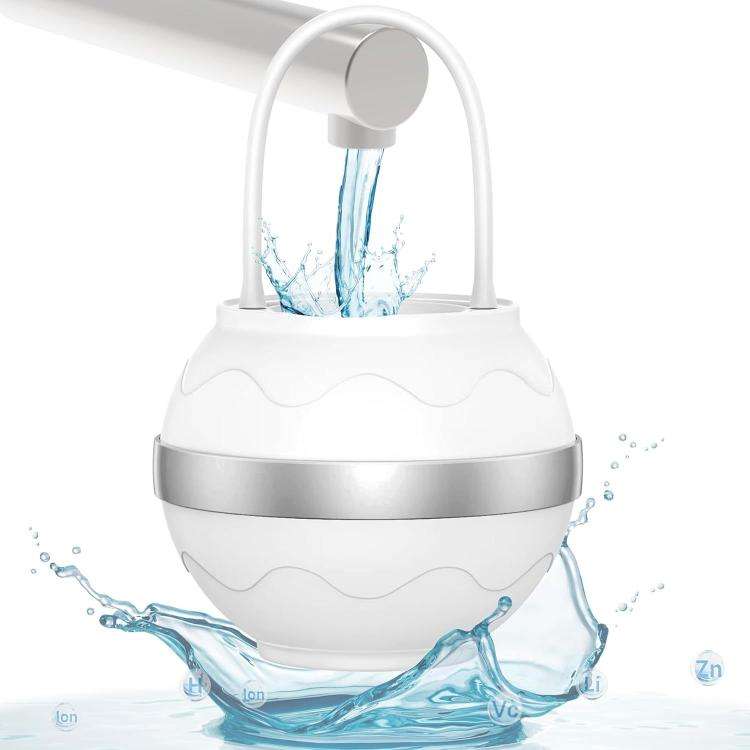 Universal Bathtub Faucet Water Filter No Drill Hang-On Bath Shower Purifier,(White)