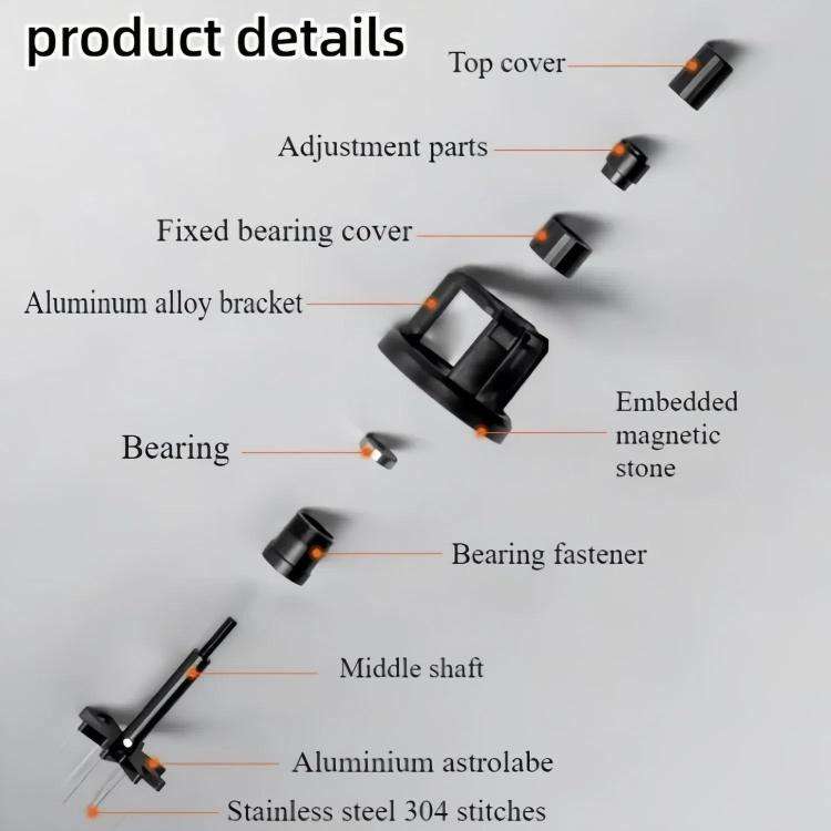 51mm Rotating Magnetic WDT Tool for Espresso Adjustable Height Coffee Needle Distributor Coffee G...