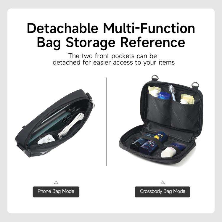 Tigernu T-B9836 3-in-1 Detachable Men Backpack Convertible Travel Laptop Bag for Sports & Commuti...