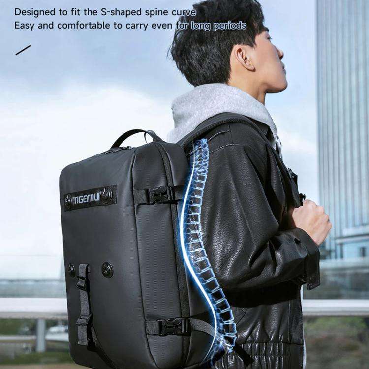 Tigernu T-B9836 3-in-1 Detachable Men Backpack Convertible Travel Laptop Bag for Sports & Commuti...