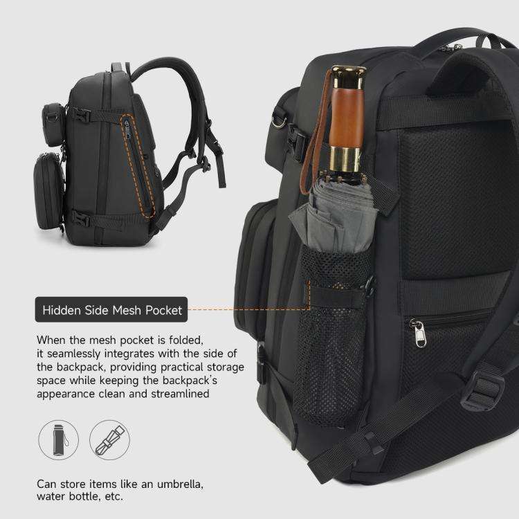 Tigernu T-B9836 3-in-1 Detachable Men Backpack Convertible Travel Laptop Bag for Sports & Commuti...