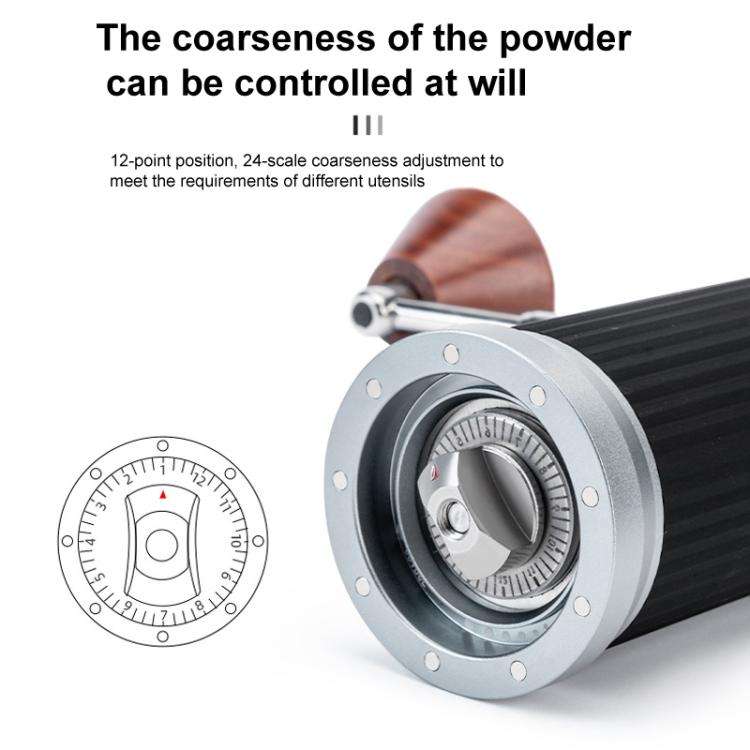 Seven Stars Manual Coffee Grinder CNC Stainless Steel Burr Foldable Hand Crank Mill for Coffee Be...