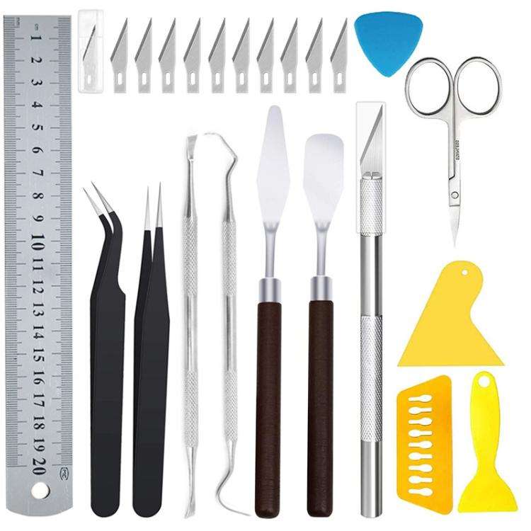 23pcs /Set Craft Vinyl Sticker Wall Decal DIY Embossed Engraving Weeding Tool Set