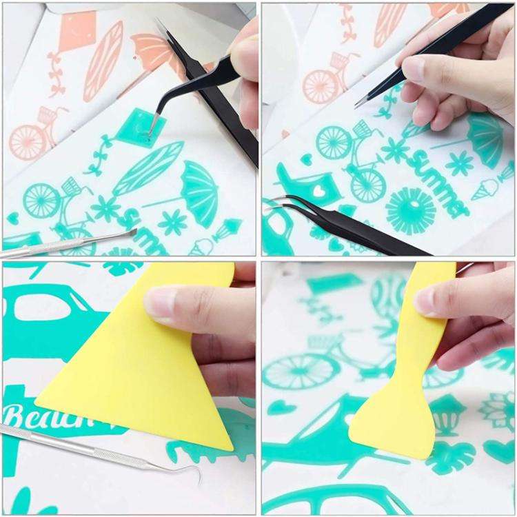 23pcs /Set Craft Vinyl Sticker Wall Decal DIY Embossed Engraving Weeding Tool Set