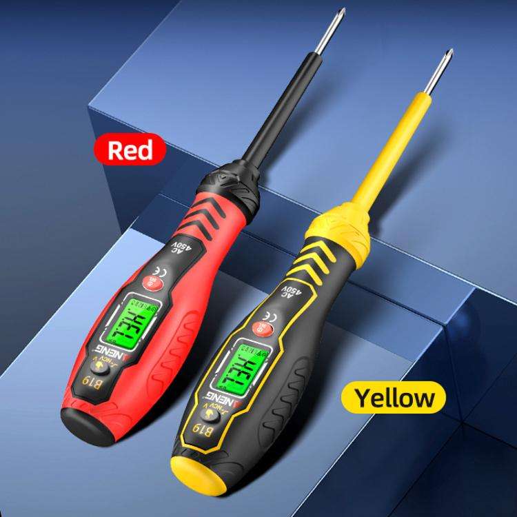 ANENG Digital Display High-Precision Intelligent Induction Test Pen(Yellow Cross Head)