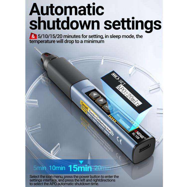 ANENG Portable Internal Heating Soldering Iron With Digital Multimeter(Black)