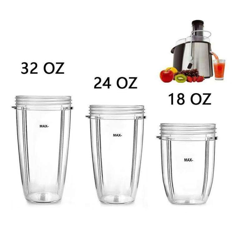 For Nutribullet 900w 600w Blender Blending Bottle Replacement Cups 32oz With Scale